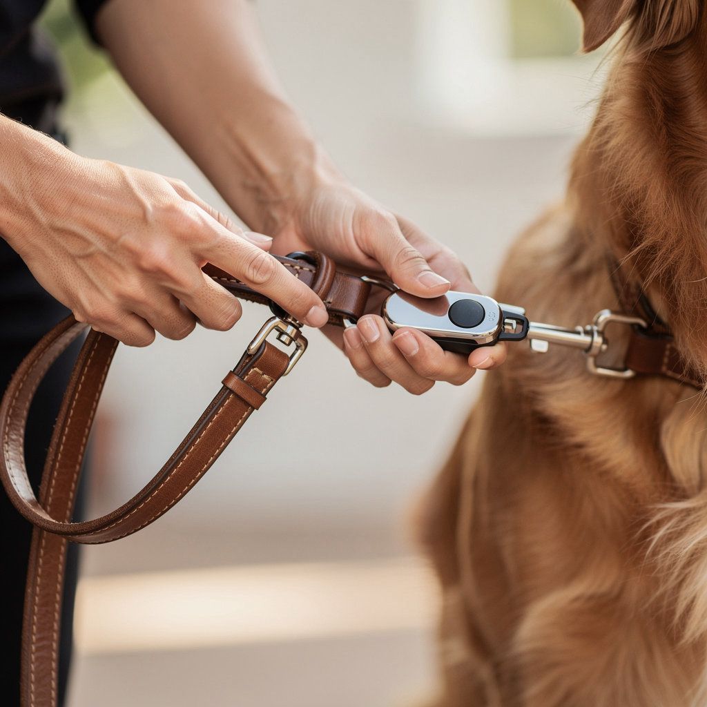 Specialized K-9 Services private dog training session in a Montecito home, focusing on one-on-one attention
